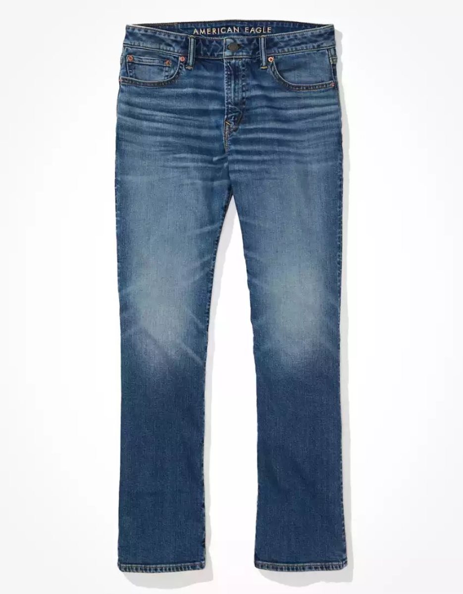 Jean American Eagle AE AirFlexOriginal Bootcut Bleu Homme | TZE-43731307